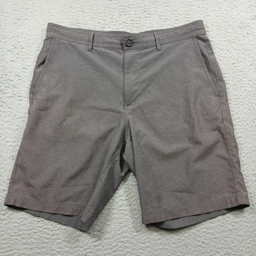 PGA Tour Men's Golf Shorts Size 34‎ Grey Heathered Performance Active EUC